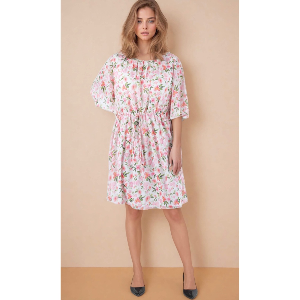 Attitude Corsets - Joanna Midi Kurzes Kleid - Rosa